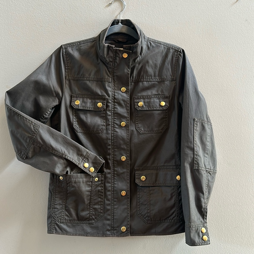 J Crew Waxed Cotton Jacket